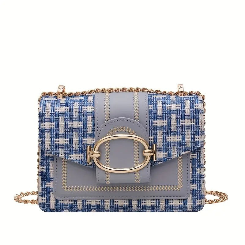 PU Crossbody Chain Small Bag