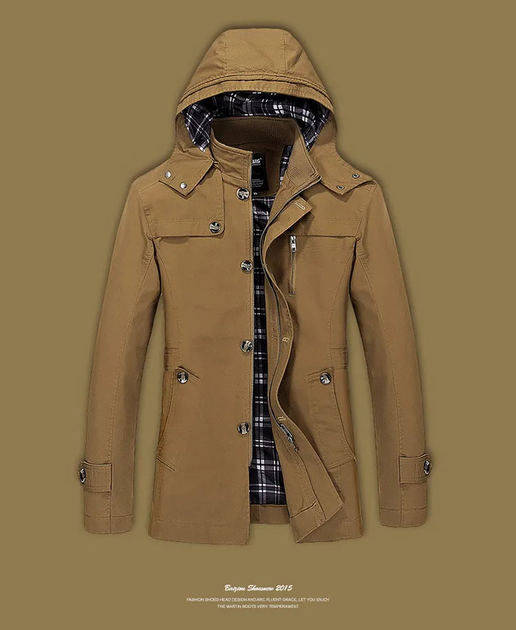 Spring And Autumn New Jacket Men's Trench Coat