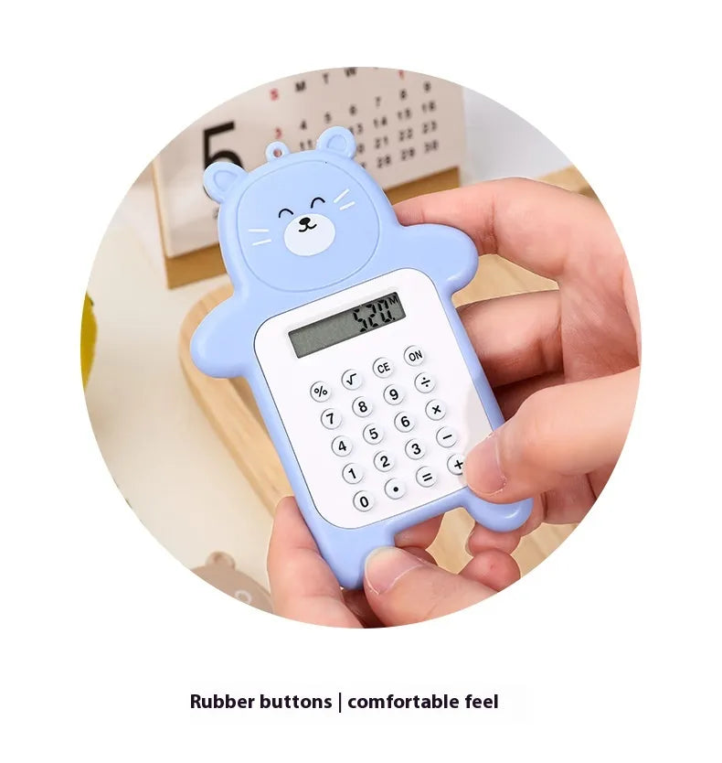 Cartoon Bear Calculator Student Mini-Portable