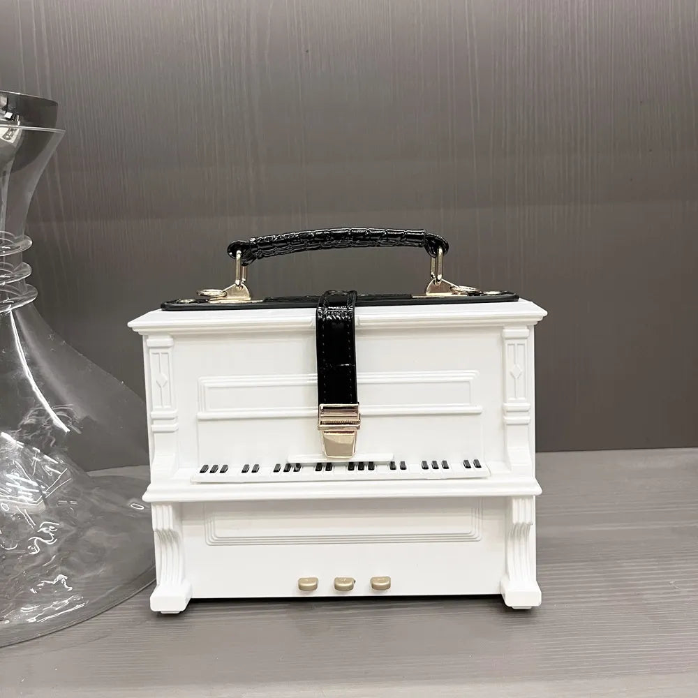 Piano Acrylic Box Shoulder Crossbody Bag