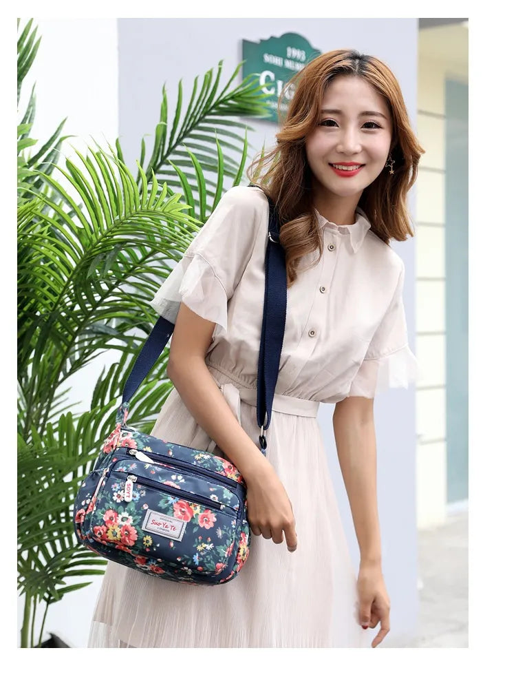 Printed Shoulder Bag Lightweight Outdoor Simplicity Travel