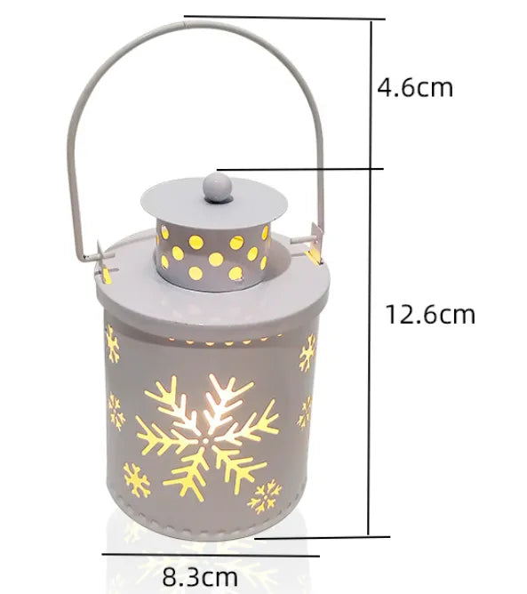 Christmas Candle Lights LED Small Lanterns Wind Lights Electronic Candles Nordic Style Creative Holiday Decoration Decorations