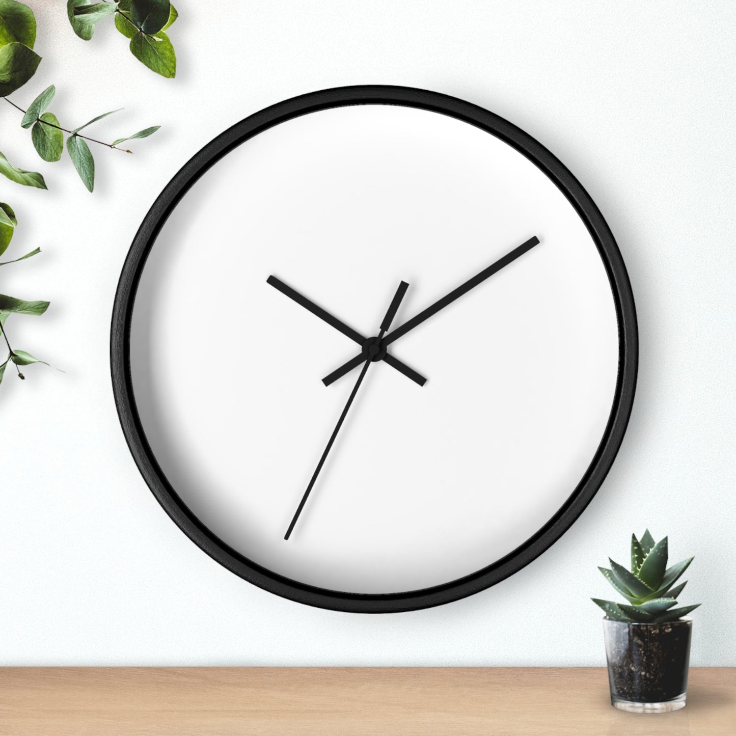 Wall Clock - Personalize With Floral Alphabets