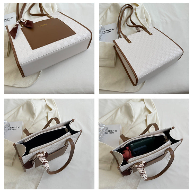Womens Large-Capacity Commuter Shoulder Bag