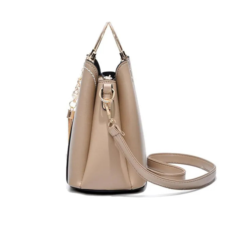 Color Block Handbag Love Tassel Decor Crossbody Bags For Women
