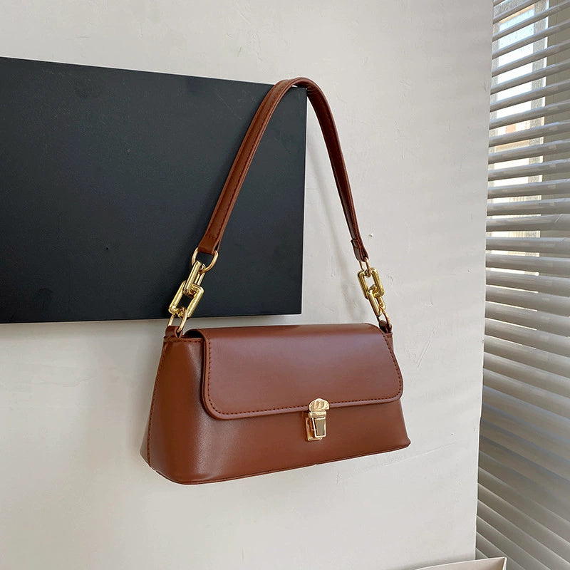 French Casual Bag Western Style Underarm Bag Shoulder Chain