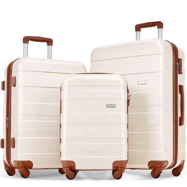 New Luggage Set With 3 ABS Hard Shells- FREE USA SHIPPING