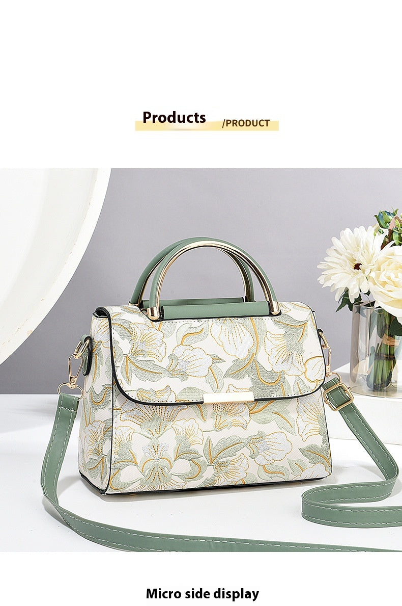 Chinese Style Printed Trendy Women's Shoulder Messenger Bag