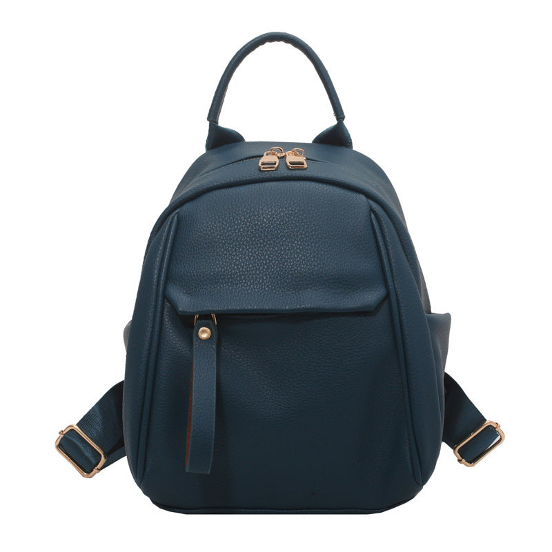 Fashion PU Backpack Soft Small Bags Women Cute Schoolbag Students