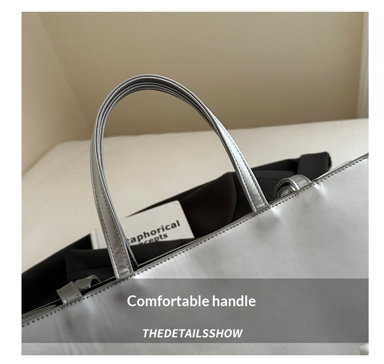 Retro Tote Trendy College Student Commuter Handbag