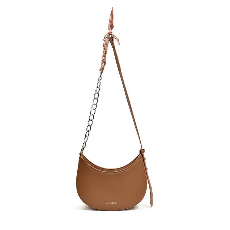 Simple All-match Retro Fashion Shoulder Trendy Small Saddle Bag