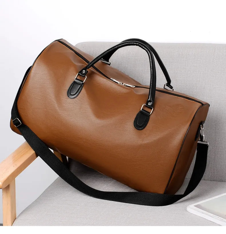 Fashion Commuter Leather Portable Travel Bag