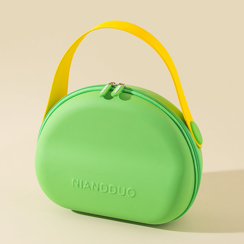 Dopamine-color Shell-shape Multi-purpose Cosmetic Handbags For Women