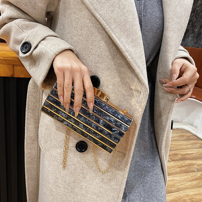 Women's High-end Patch Acrylic Evening Bag