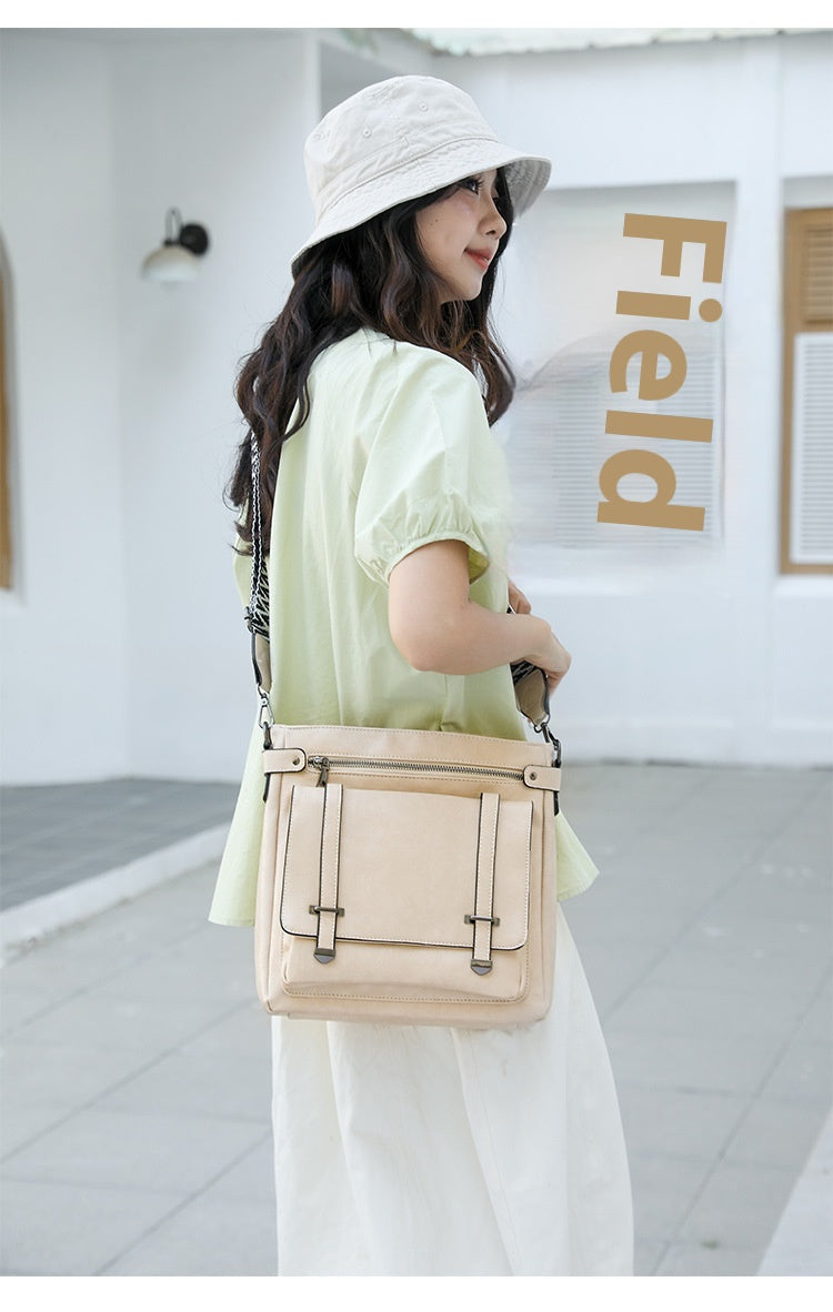 Women's Shoulder Personality Large Capacity Multi-pocket Bucket Bag