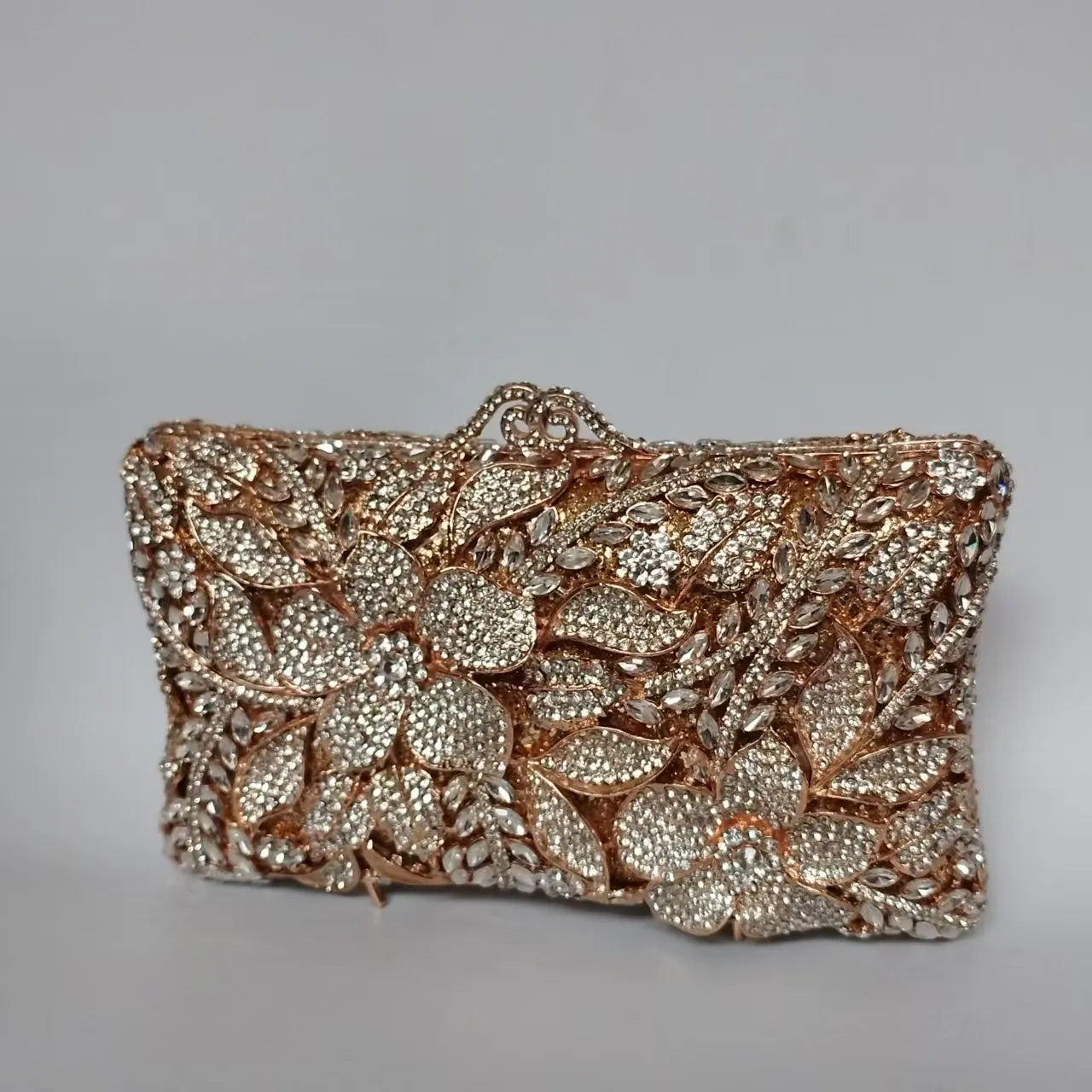Flower Diamond Banquet Rhinestone Clutch Bridal Wedding Bag