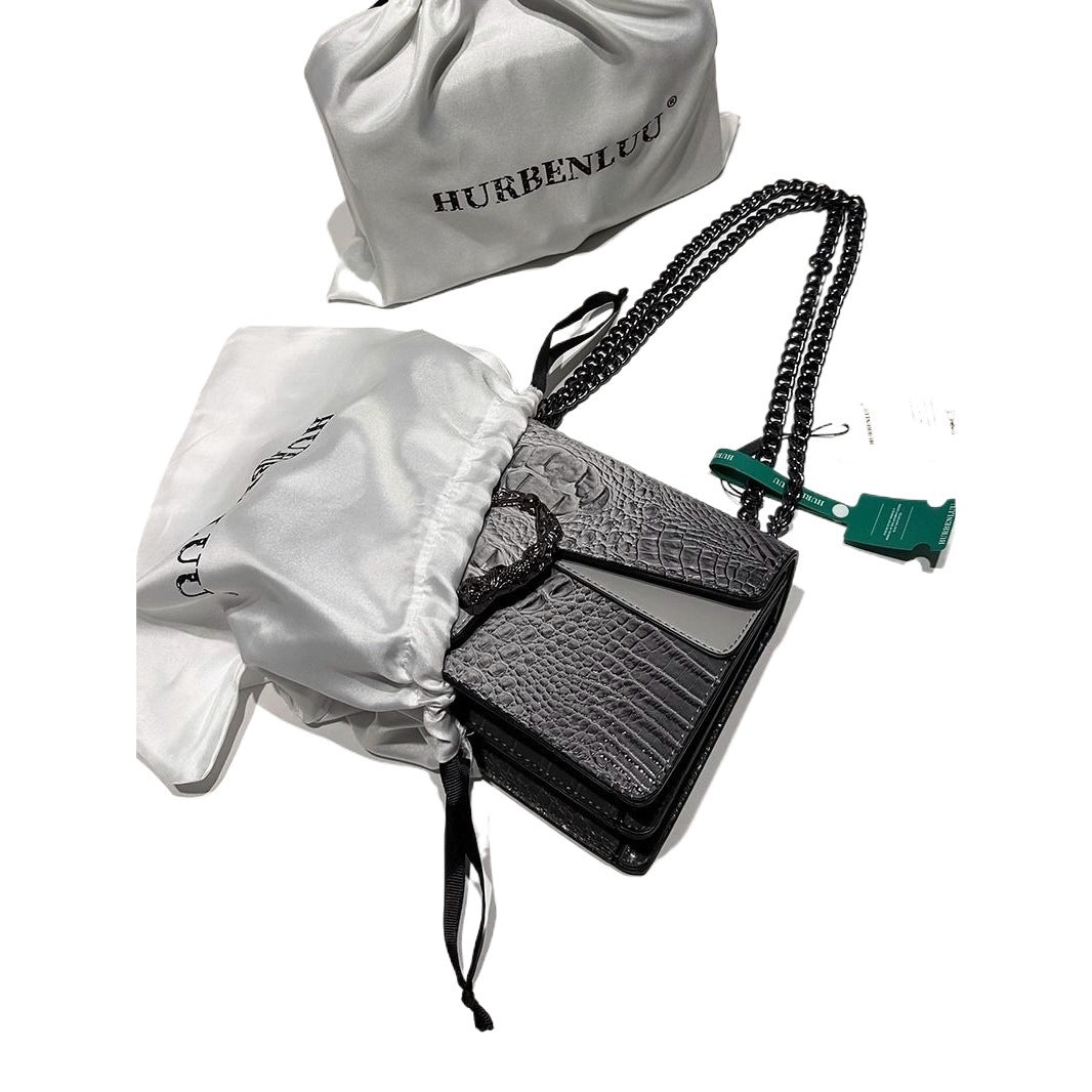 High-fashion Underarm Light-luxury Crossbody Small Square Bag