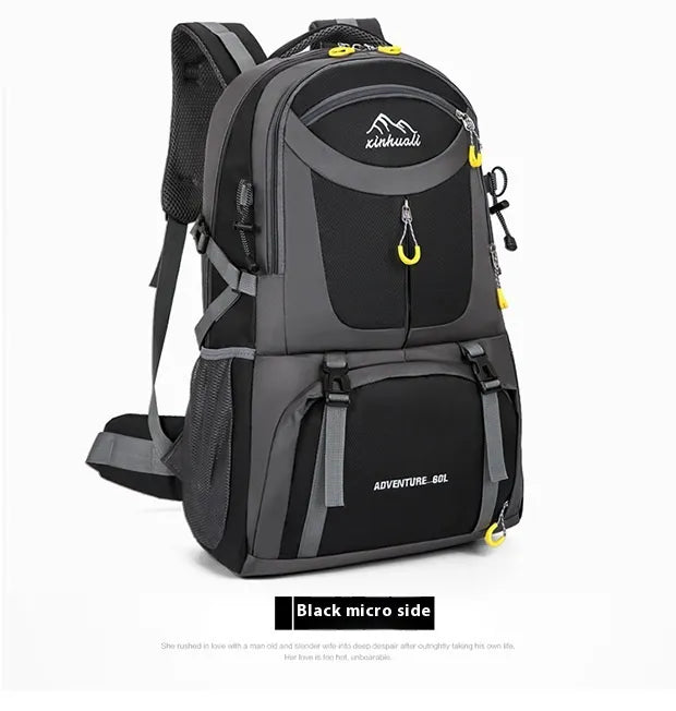 Outdoor Mountaineering Bag Hiking Men And Women 60L Large Capacity Sports Bag