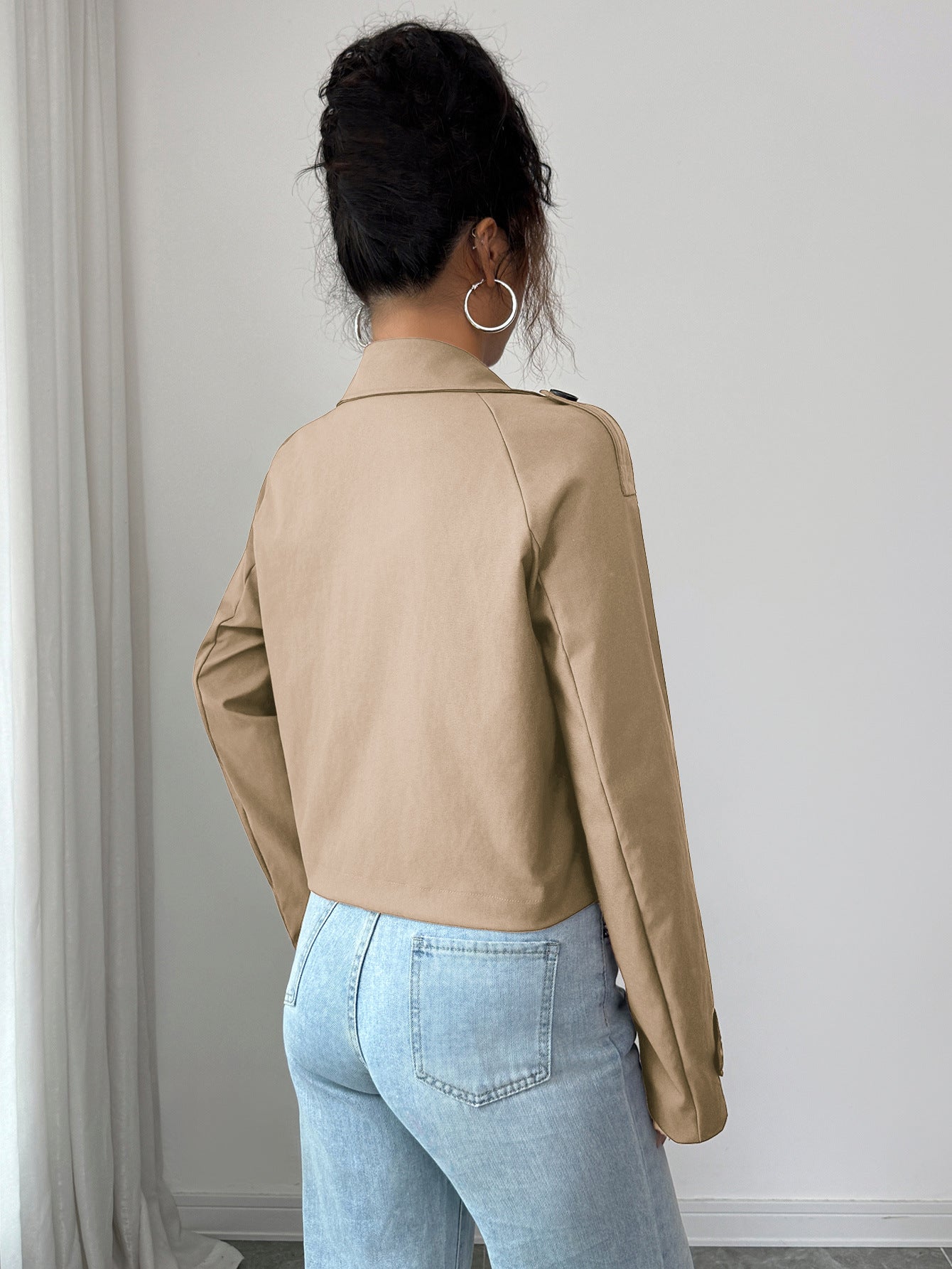 Casual Minimalist Long Sleeve Jacket Vest Coat Women