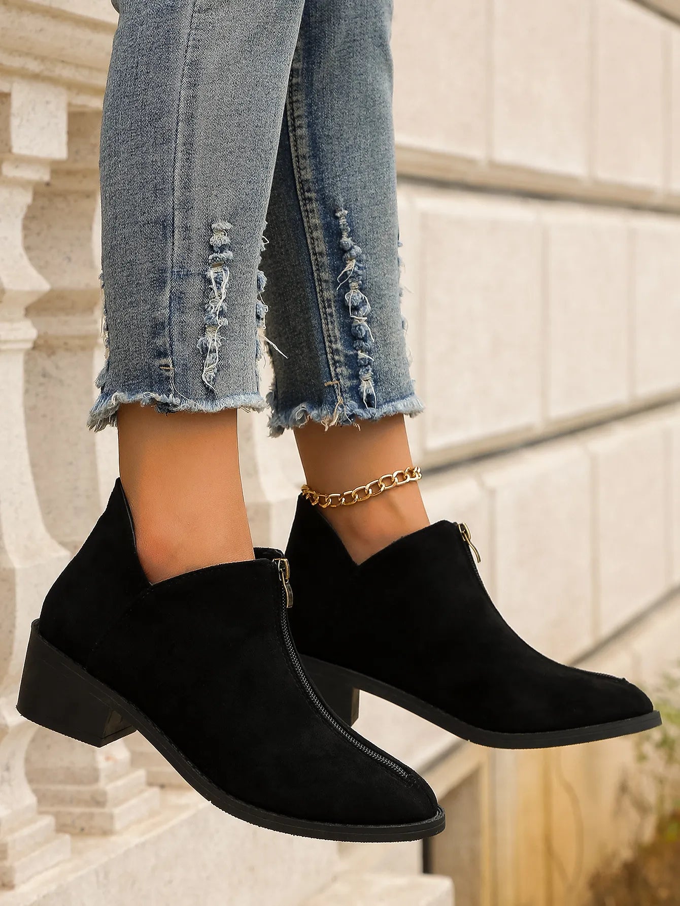 Low-cut Fashion All-matching Women's Boots