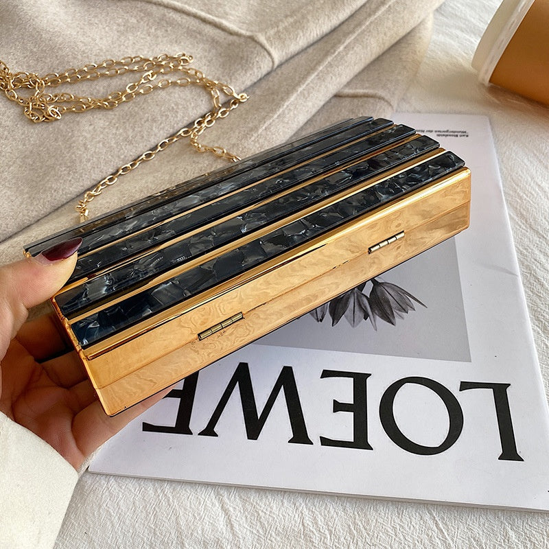 Women's High-end Patch Acrylic Evening Bag
