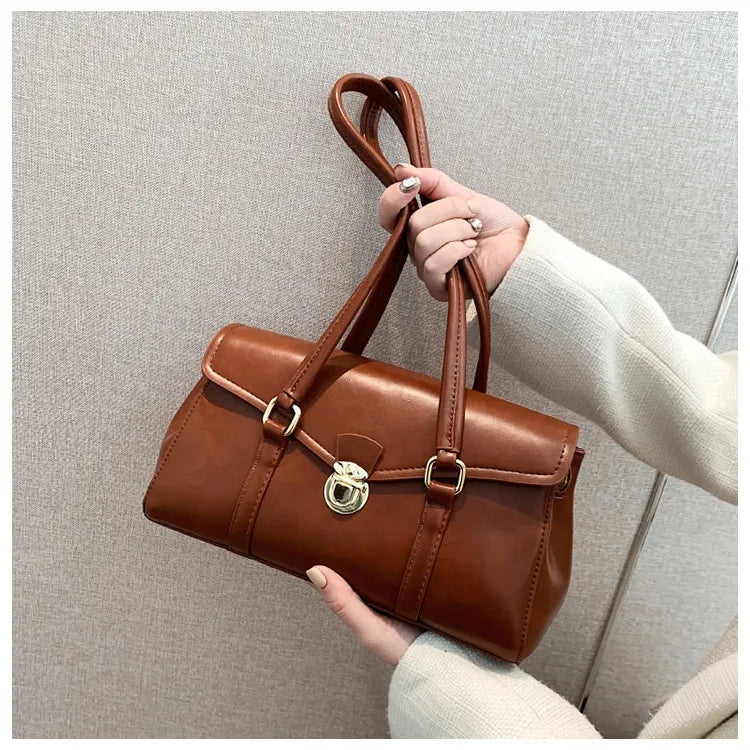 Retro High-grade Underarm Document Tote Bag Women