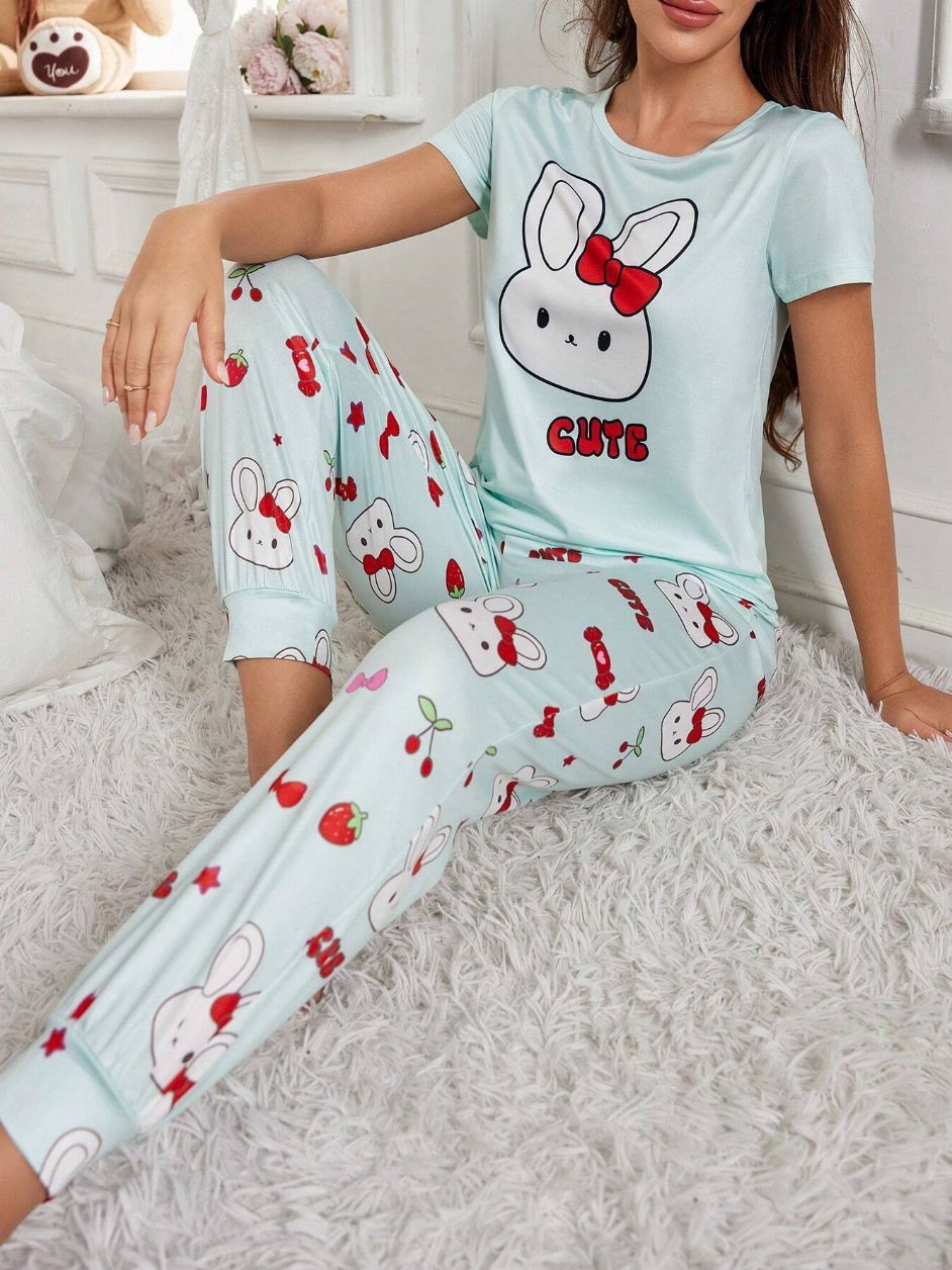 Women's Ladies' Homewear Printed Pajamas