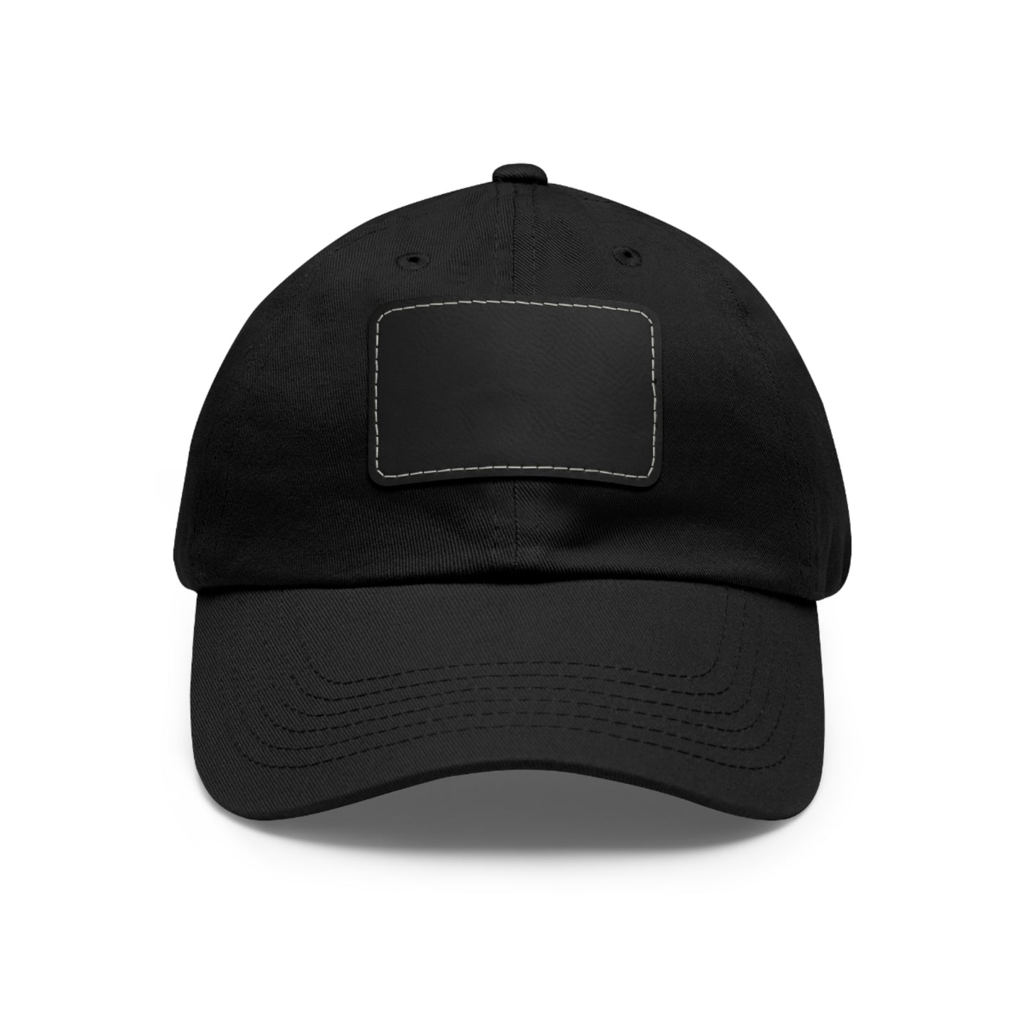 Dad Hat with Leather Patch (Rectangle) - Personalize With Country Flags