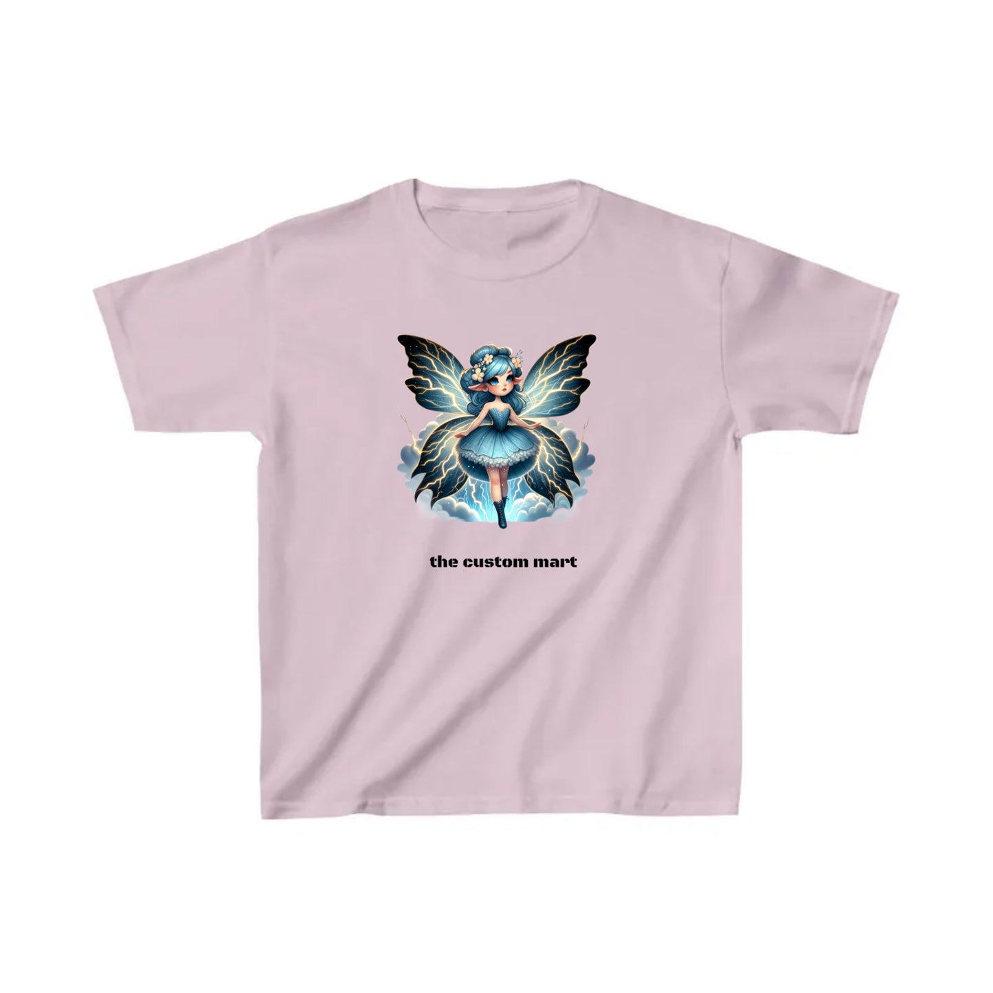 Kids Heavy Cotton™ Tee-Personalize With Cute Fairies