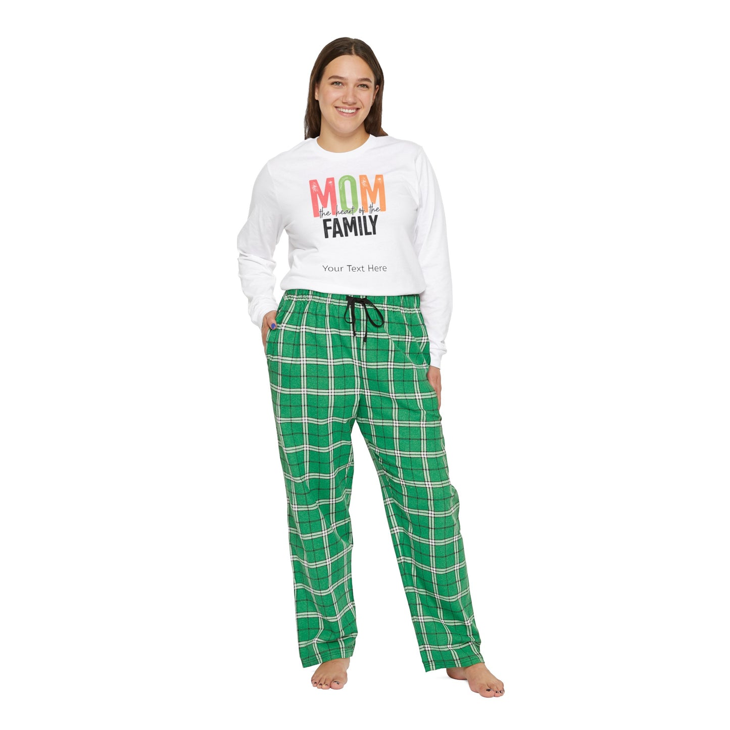 Women's Long Sleeve Pajama Set - Personalize With Mother's Day Messages