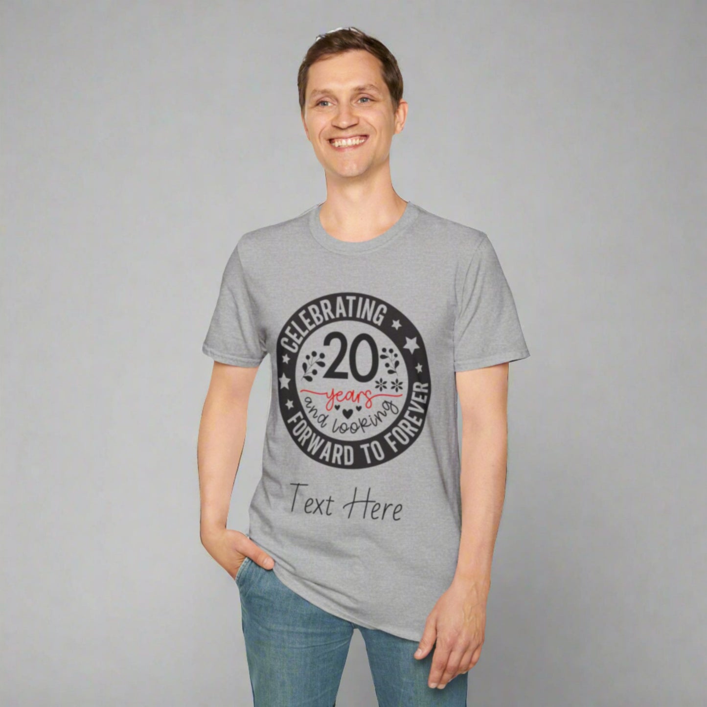 Unisex Softstyle T-Shirt- Personalized Anniversary Gifts