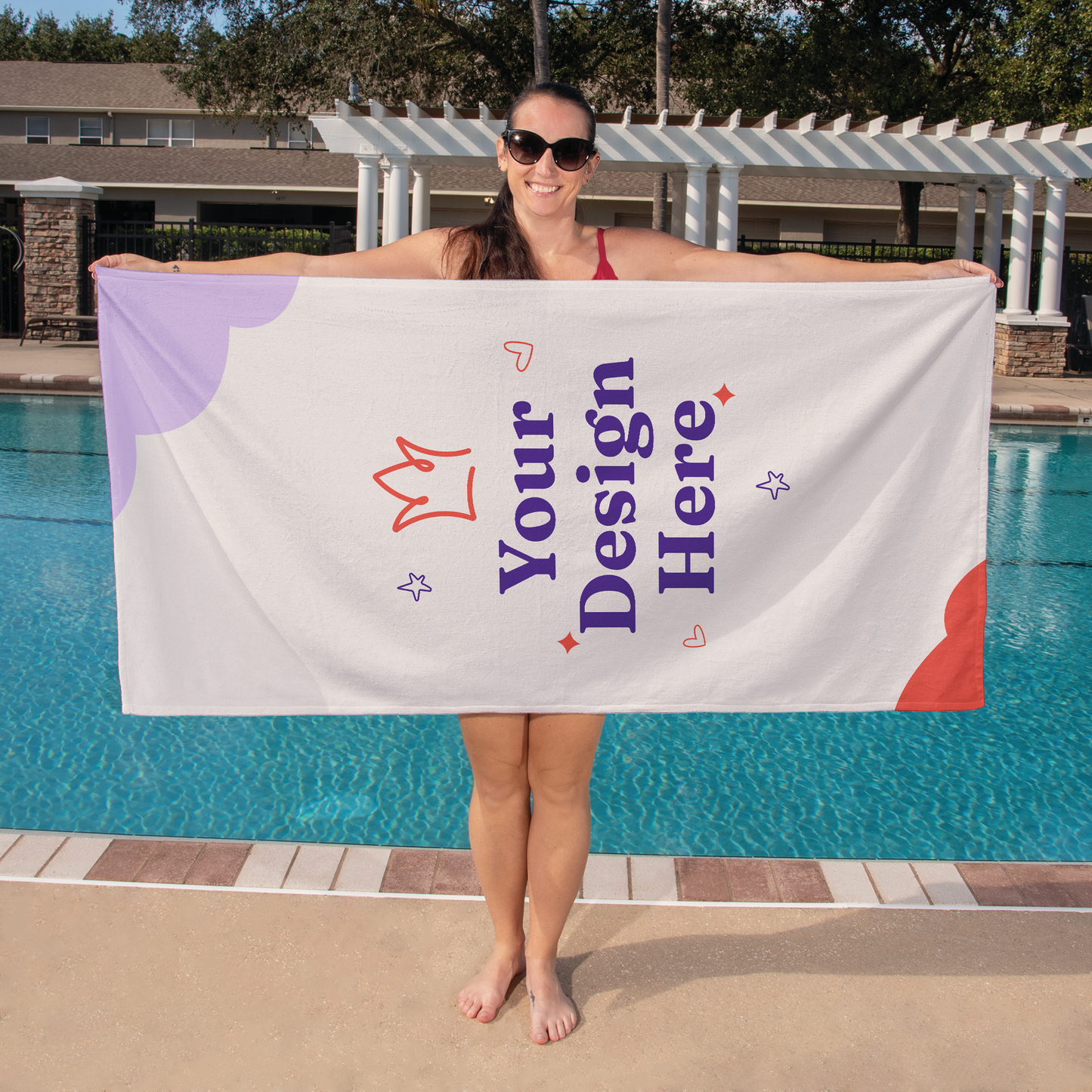 Bath Towel - Personalize With Beach Themes