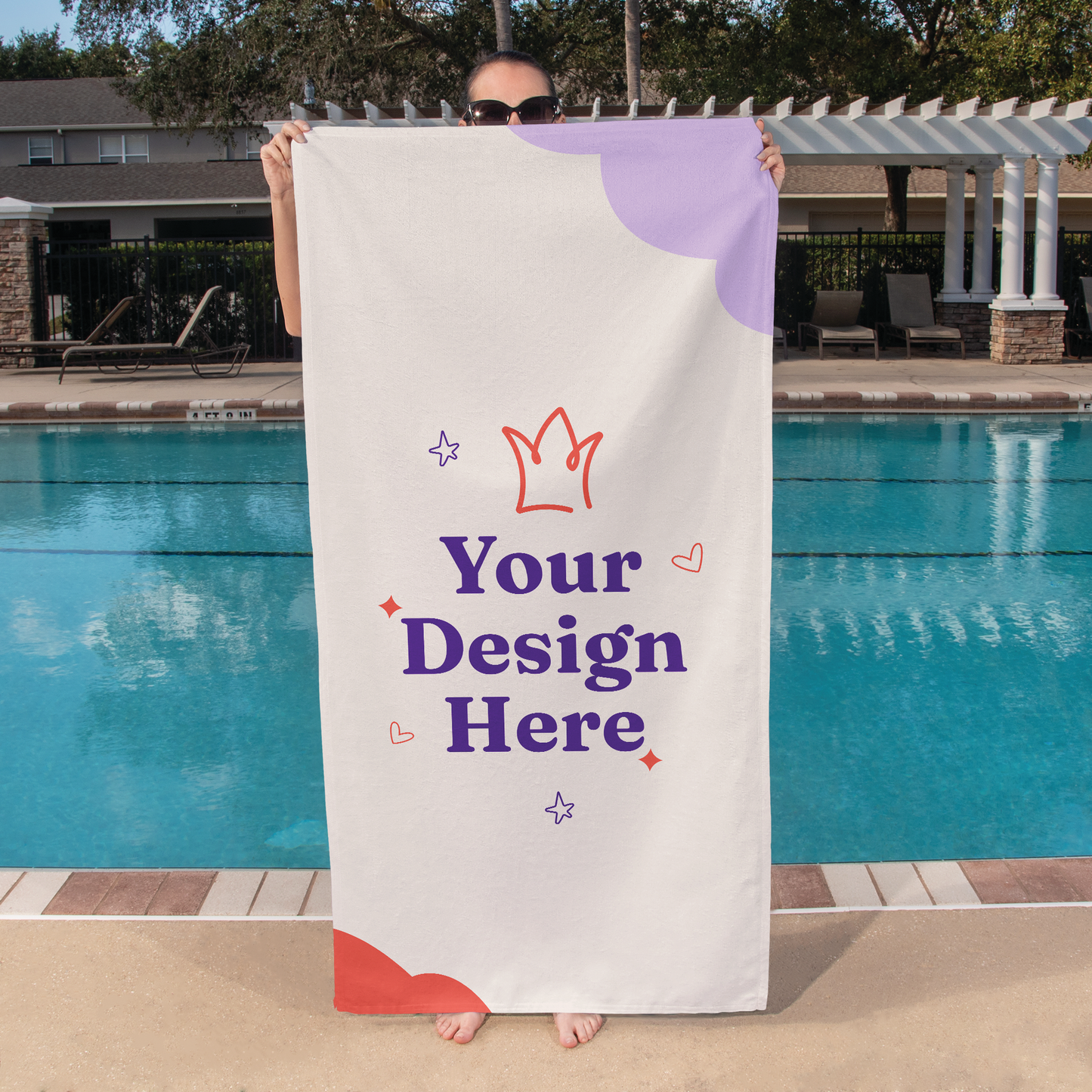 Bath Towel - Personalize With Beach Themes