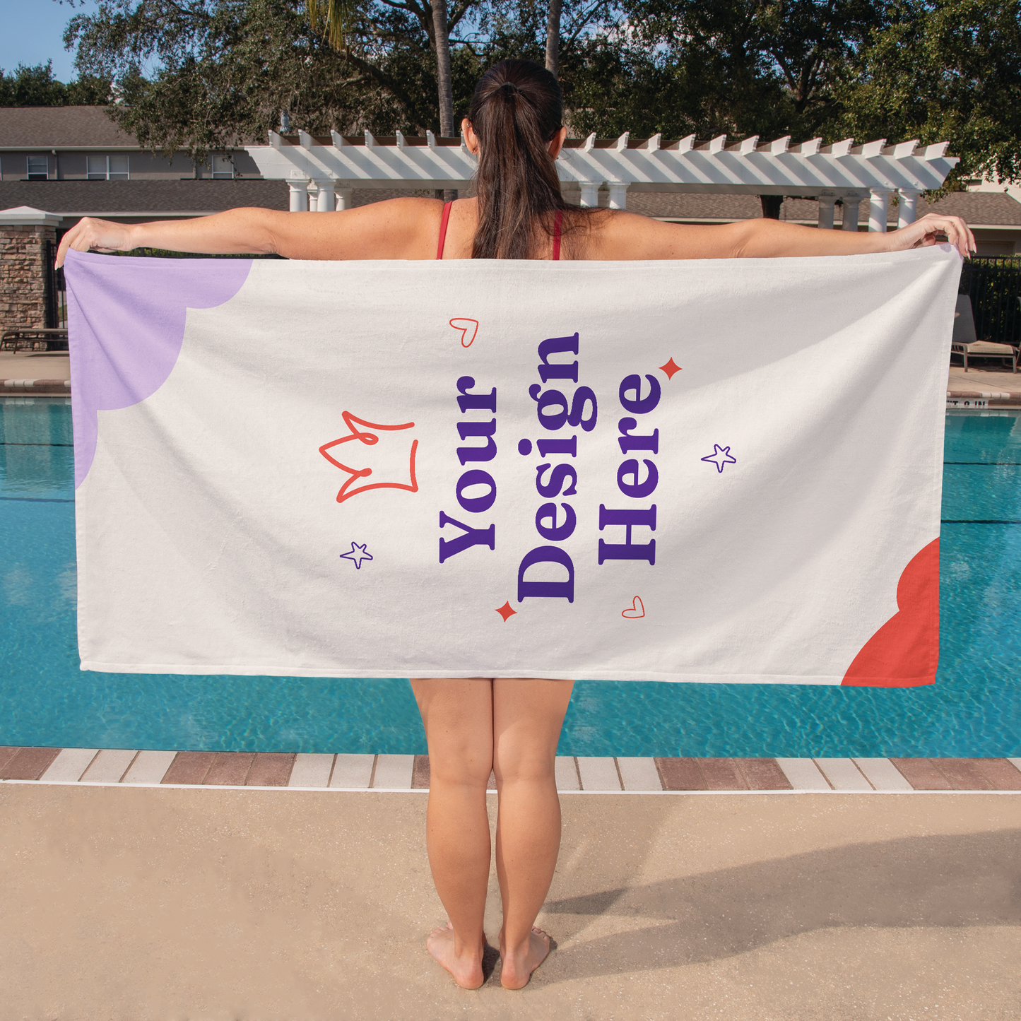 Bath Towel - Personalize With Beach Themes