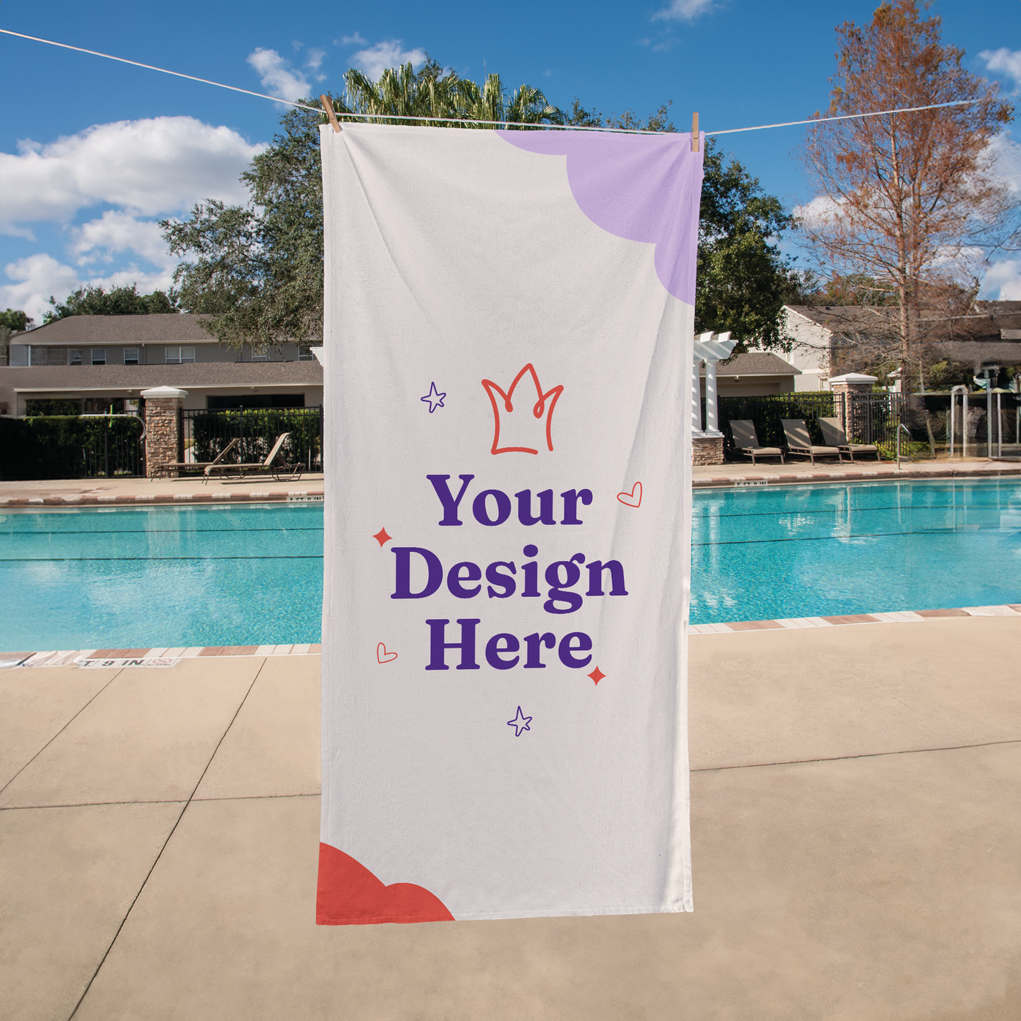 Bath Towel - Personalize With Beach Themes