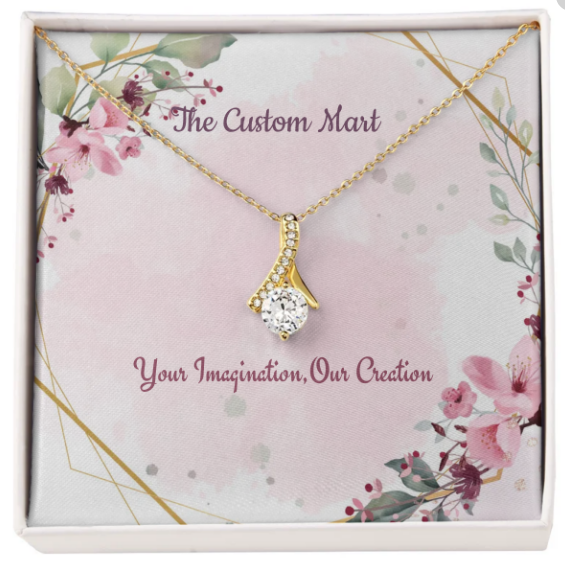 Alluring Beauty Necklace - Personalize With Floral Designs