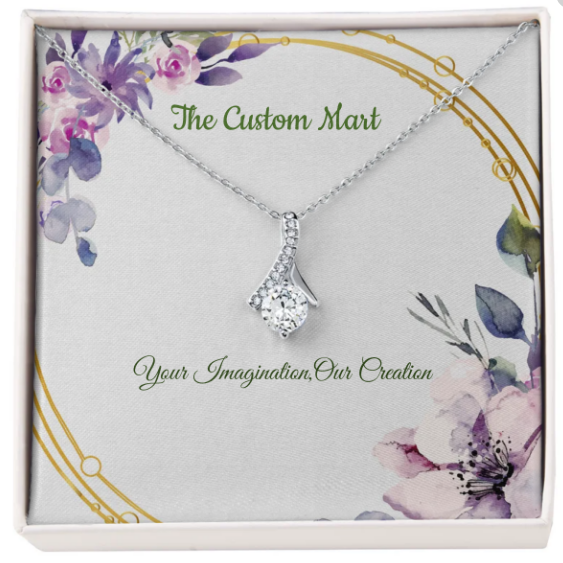 Alluring Beauty Necklace - Personalize With Floral Designs