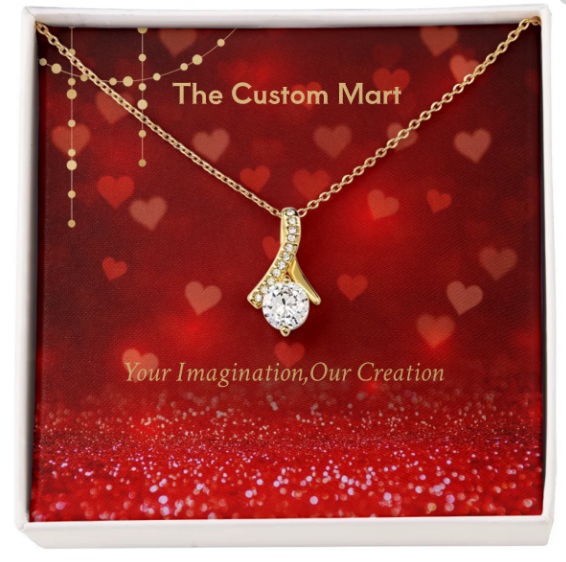 Alluring Beauty Necklace - Personalize With Valentine Themes