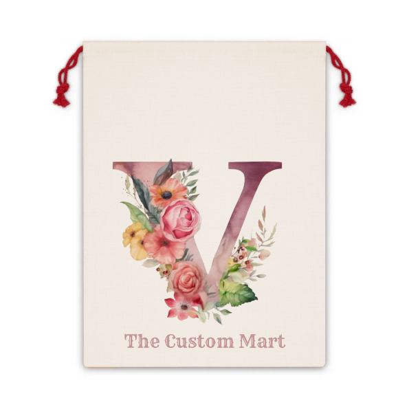 Gift Bag - Personalize With Floral Letters