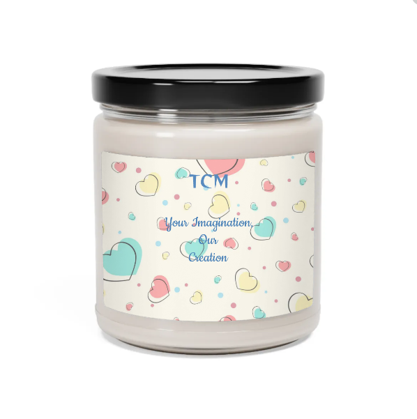 Scented Soy Candle, 9oz - personalize With Valentine Themes