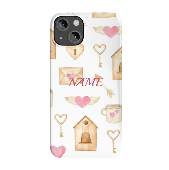 Slim Phone Cases - Personalize With Valentine Themes