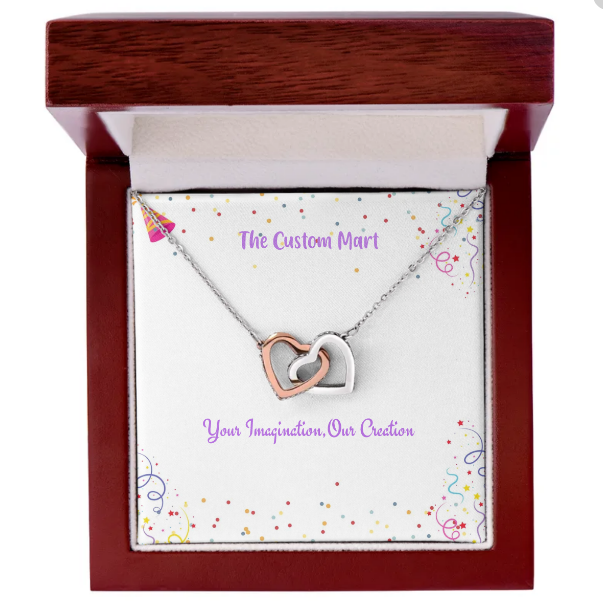 Interlocking Hearts Necklace - Personalize With Birthday Themes