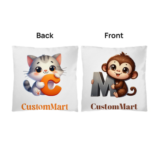 Classic Pillow - Personalize With Cute Animal Letters