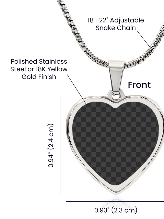 Heart Adjustable Necklace - Personalize With Photos For Mom