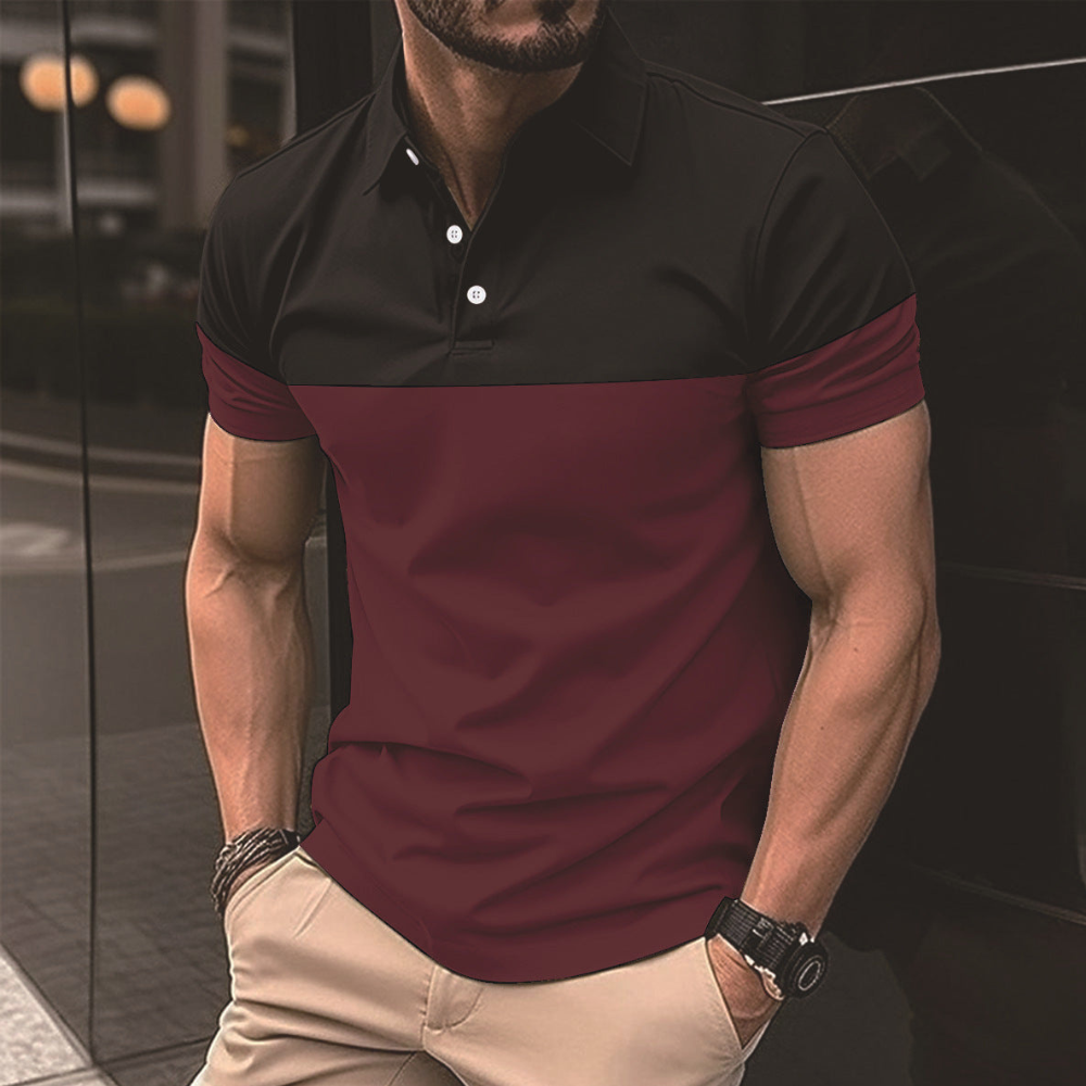 Men's Casual Polo Shirt T-shirt Top