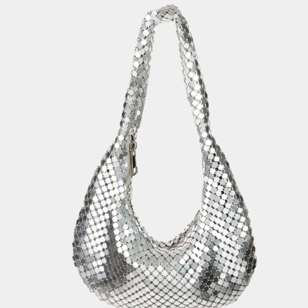 Fame Sequin Disc Handbag