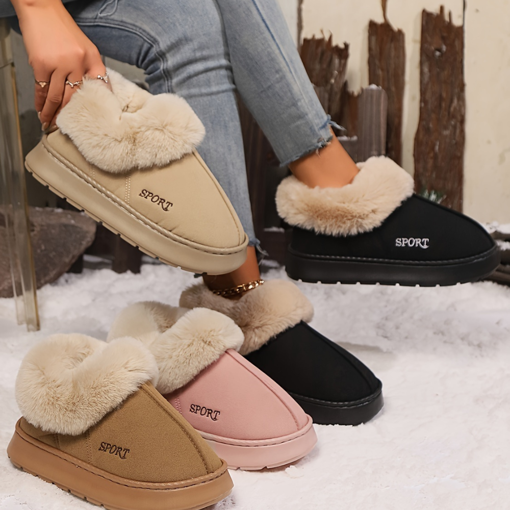 Cozy Plush Soft Slippers Shoes For Women