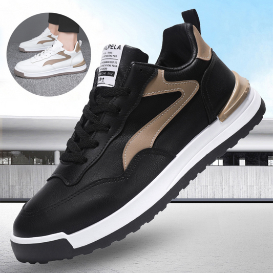 Trendy Lace-up Sneakers Casual Shoes Men's Fashion Versatile Round-toe Flat-soled Outdoor Casual Walking Running Shoes Students