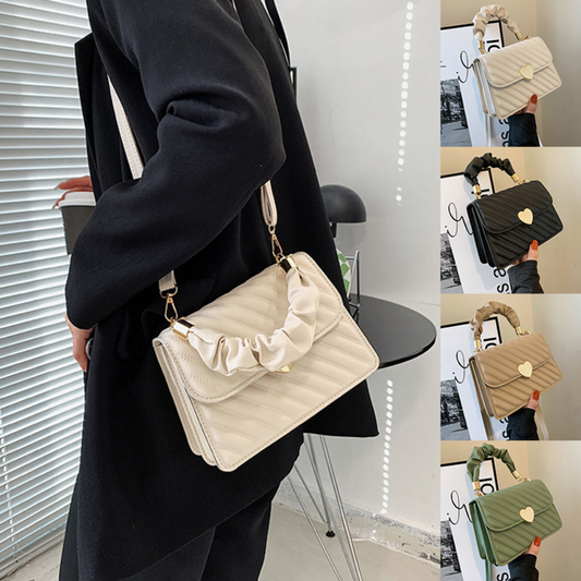 Women Handbags Fashion Chain Shoulder Bags With Love Metal Design