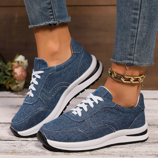 Breathable Platform Height Increasing Sports Casual Shoes For Women